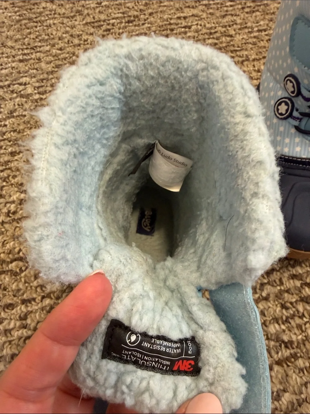 Bluey toddler snow boots 9